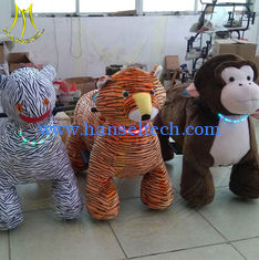 China Hansel amusement battery powered walking stuffed electric animal ride supplier