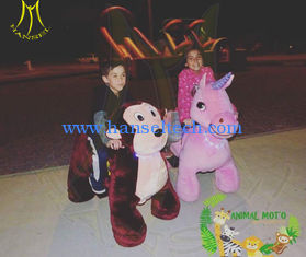 China Hansel  rides kids amusement park  rides unicorn motorized plush animal supplier