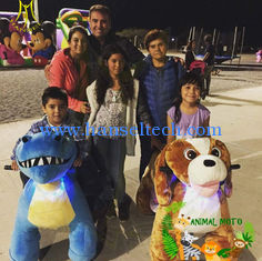 China Hansel battery powered plush animal toy set music zoo animals products for mall supplier
