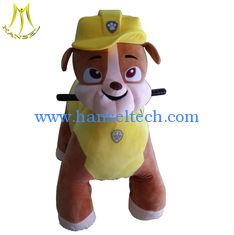 China Hansel wholesale battery powered animal toy plush electrical animal dog scooter supplier