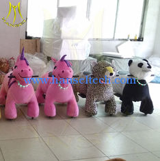 China Hansel amusement park plush walking electric animal car for children supplier