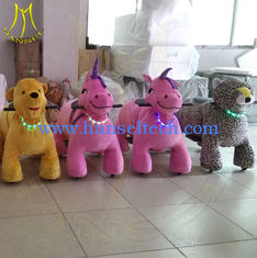 China Hansel amusement stuffed animal electric ride on furry animal supplier