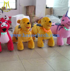 China Hansel hot selling electric walking battery operated plush animal rides supplier