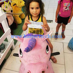 China Hansel plush toys stuffed animals on wheels plush animal electric scooter supplier