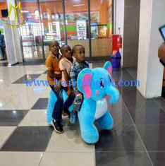 China Hansel electric happy rides on animal motorized plush riding animals supplier