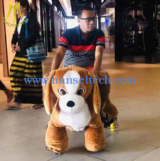 China Hansel Amusement park indoor plush animal electric kids ride toys supplier