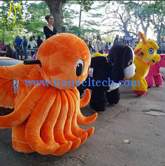 China Hansel new plush toys stuffed animals on wheels plush animal electric scooter supplier
