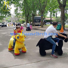 China Hansel kids amusement rides area animal toy montable adult ride on toys supplier