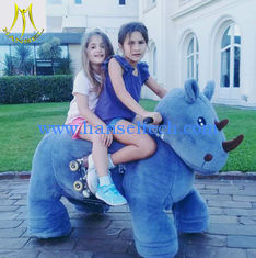 China Hansel plush motorized horse toy for adults  plush animals kids ride on animals supplier