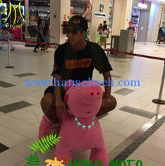 China Hansel amusement park electric ride on walking stuffed animals supplier