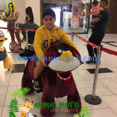 China Hansel amusement park walking coin operated motorized plush animals supplier
