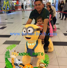 China Hansel hot selling Coin operated electric walking stuffed animal rides supplier