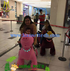 China Hansel amusement children funfair plush battery operated animal rides supplier