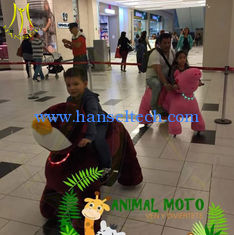 China Hansel amusement electric rides on animal motorized plush animal supplier
