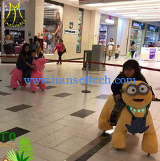 China Hansel amusement children games stuffed electric ride on plush animals supplier