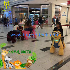 China Hansel amusement coin battery operated stuffed kids electric rides on animal supplier
