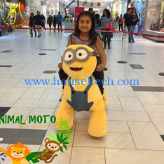 China Hansel shopping mall coin operated plush outdoor ride walking animals supplier