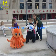 China Hansel  plush toys stuffed animals on wheels plush animal electric scooter supplier