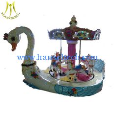 China Hansel large electronic fiberglass swan carousel ride for kids supplier