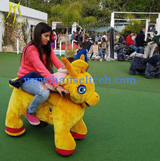 China Hansel  hot selling battery operated plush unicorn electric scooter ride on toy unicorn supplier