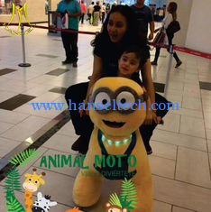 China Hansel amusement park children plush motorized riding animals for kids supplier
