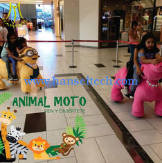 China Hansel amusement park children plush stuffed walking animal rides supplier