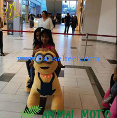 China Hansel battery powered amusement walking plush kid riding horse toy supplier