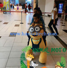 China Hansel children games stuffed playground coin operated ride on animals supplier