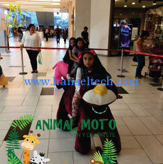 China Hansel children play game electronic coin operated ride on plush animals supplier