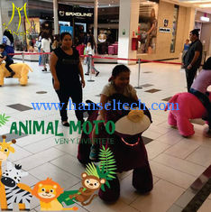 China Hansel amusement park games moving electric Plush Animal rides supplier