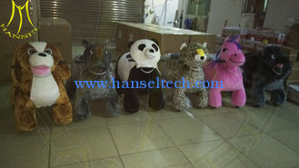 China Hansel amusement park kids animal mountable riding animal toys supplier