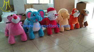 China Hansel amusement park electric stuffed battery ride animal car for children supplier
