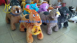 China Hansel walking stuffed electric happy ride toy animal rides for park supplier