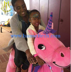 China Hansel amusement park walking plush electrical motorized animals supplier