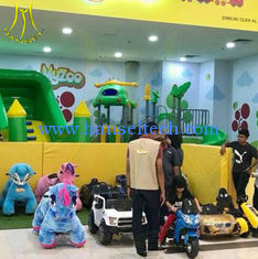 China Hansel amusement game machine stuffed electric battery operated ride animals supplier