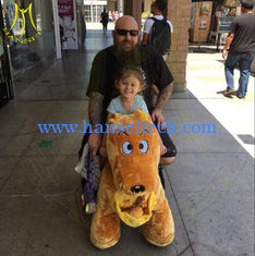 China Hansel amusement park fireproof 24 v battery operated kids ride on animals supplier
