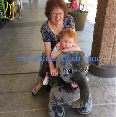 China Hansel shopping mall game machine electric mountable animal plush ride supplier