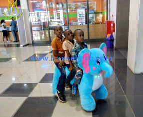 China Hansel  plush walking bull electric stuffed animals go kart for indoor game center supplier