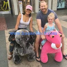 China Hansel amusement park electric walking plush animal electric toy car supplier