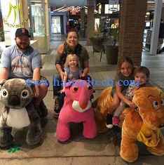 China Hansel amusement park electric walking battery kids electric rides on animal supplier