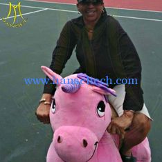 China Hansel amusement park electric walking robot ride on plush animals supplier