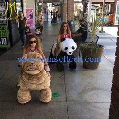 China Hansel stuffed walking animals 24 volt ride on toy for kids and adults supplier