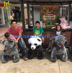 China Hansel amusement park battery operated plush electrical animals toy car supplier