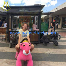 China Hansel electronic game machine walking motorized plush riding animals supplier
