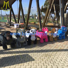 China Hansel coin operated electric plush kids ride on pony toy for mall supplier