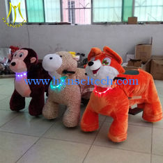 China Hansel  amusement park electric walking coin operated kiddie ride on animals supplier