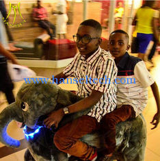 China Hansel coin operated mini amusement electric ride on plush animal rides supplier