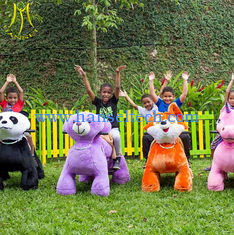China Hansel amusement park electric coin operated walking motorized operated animal supplier