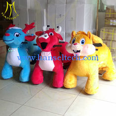 China Hansel amusement park walking electric mountable animal plush ride supplier