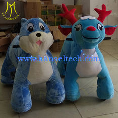 China Hansel amusement coin operated walking stuffed animals electric rides supplier